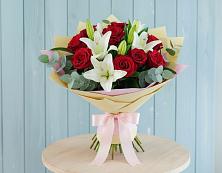 Букет цветов из:  Лилии и Розы в Борисовке