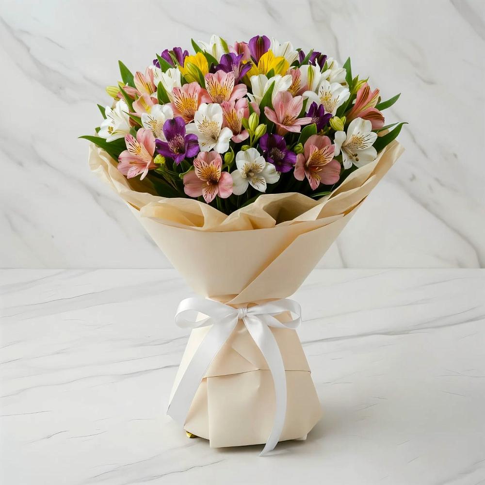 Букет цветов из: Альстромерии в Борисовке