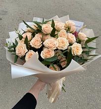 Букет Кремовые розы Латте в Борисовке