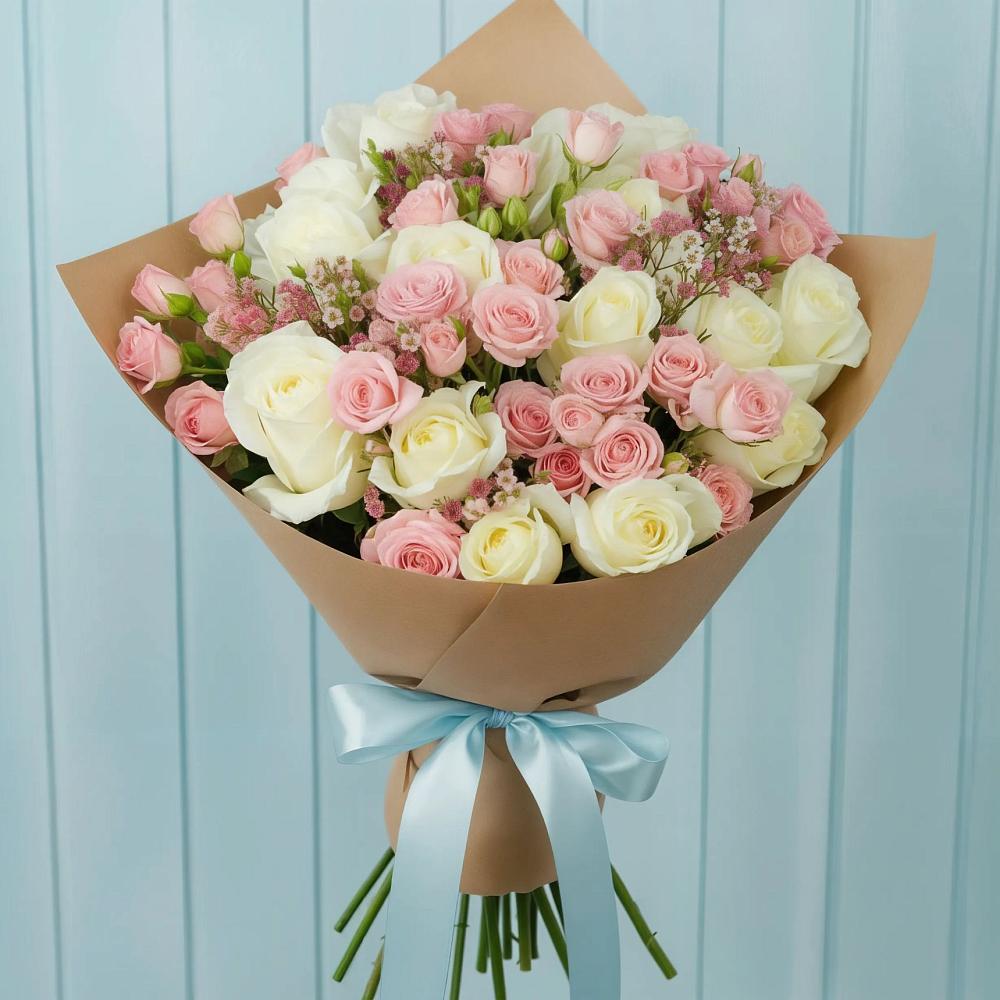 Букет цветов из: Розы в Борисовке