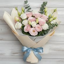 Букет цветов из:  Лизиантусы в Борисовке