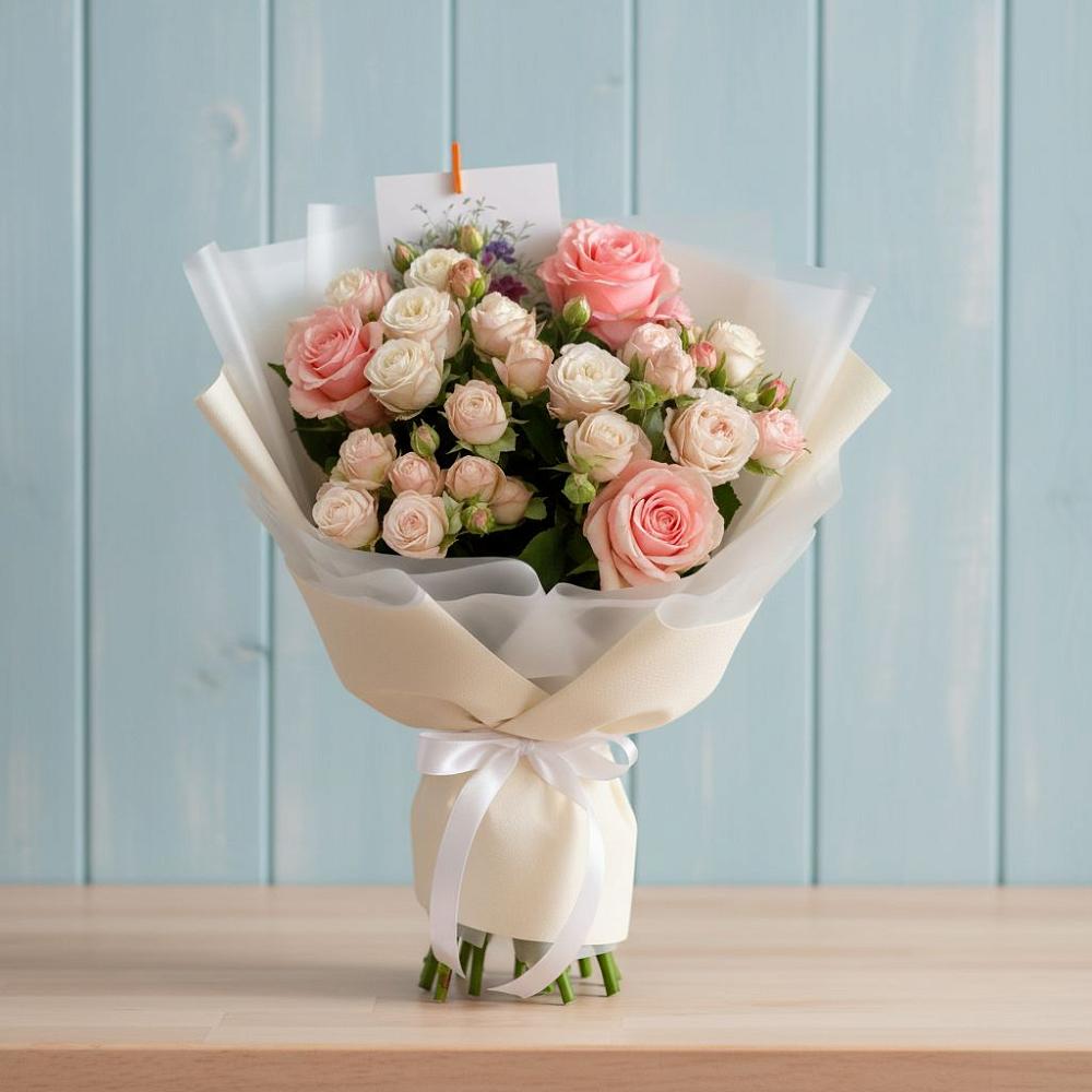 Букет цветов из: Розы в Борисовке