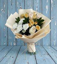 Букет цветов из:  Розы и Хризантемы в Борисовке