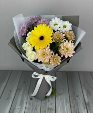 Букет цветов из:  Розы, Герберы и Хризантемы в Борисовке