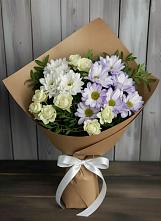 Букет цветов из:  Хризантемы и Розы в Борисовке