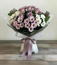Букет цветов из:  Хризантемы и Розы в Борисовке