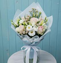 Букет цветов из:  Розы и Лизиантусы в Борисовке
