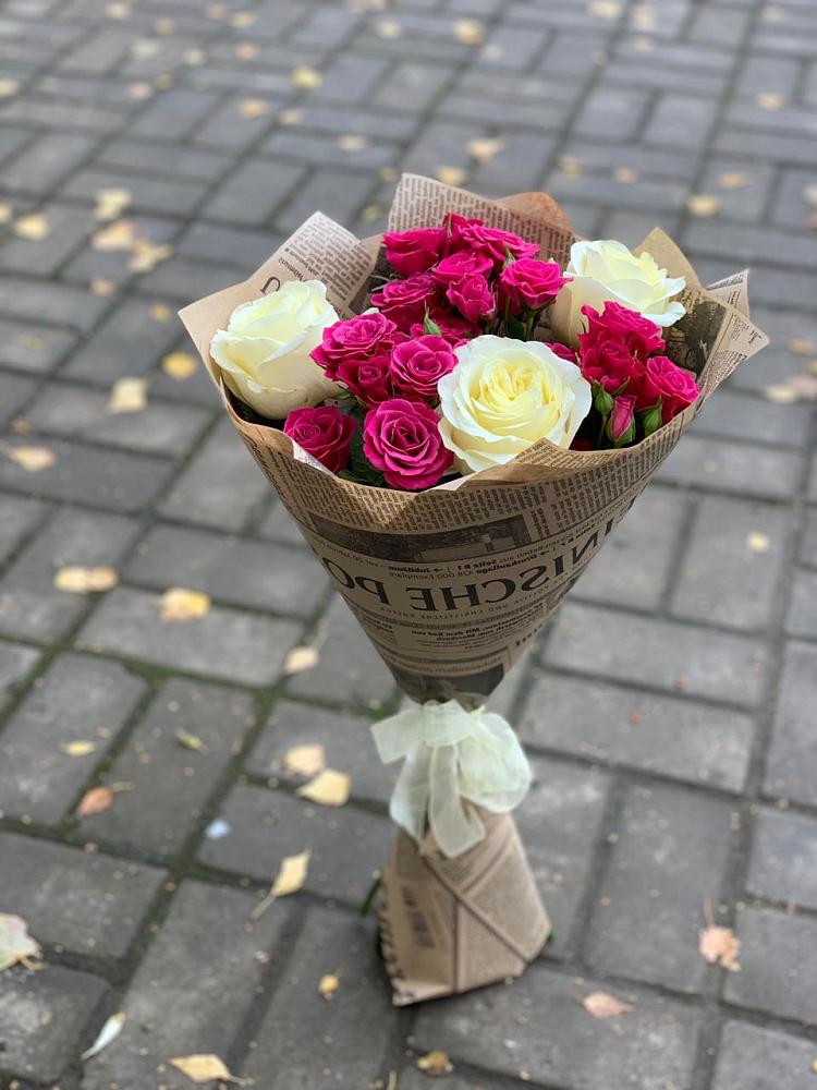 Букет цветов из: Розы в Борисовке