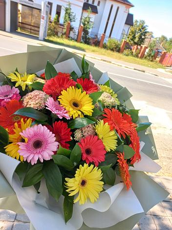 Букет цветов из: Герберы в Борисовке