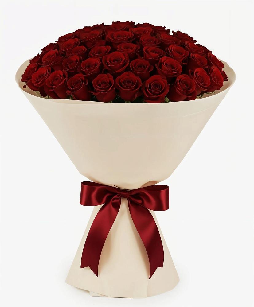 Букет 101 Бордовая роза Блэк Бакарра в Борисовке