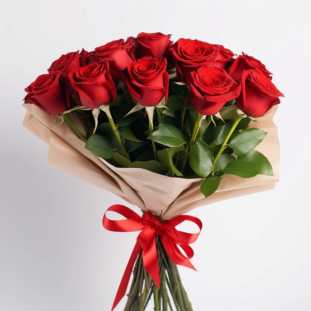 Букет 11 Красных роз Эдлесс Лав в Борисовке
