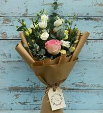 Букет цветов из:  Розы и Лизиантусы #REPLACE_PRED# Борисовке