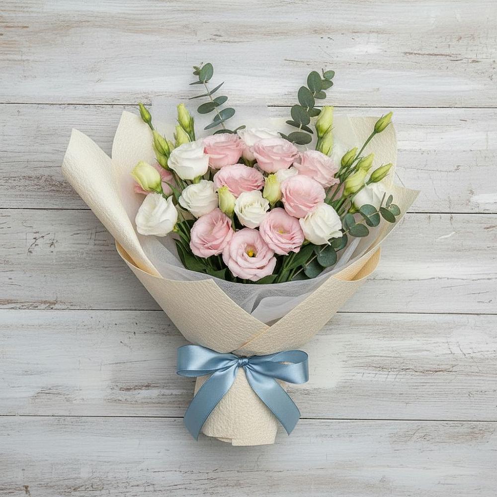 Букет цветов из: Лизиантусы в Борисовке